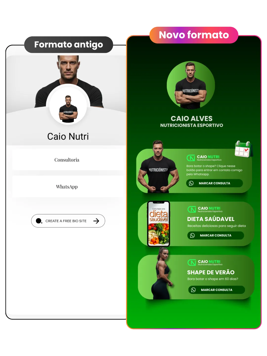 Antes e depois - exemplo 1